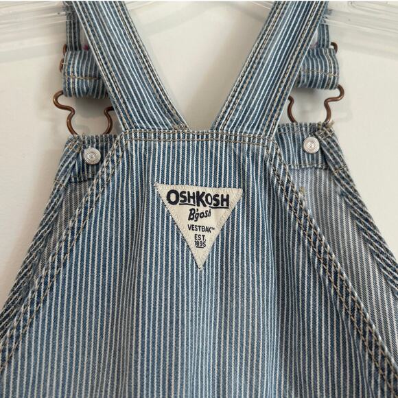 OshKosh B'gosh Overalls - 24 Months - Cute Floral Trim - Picture 5 of 7
